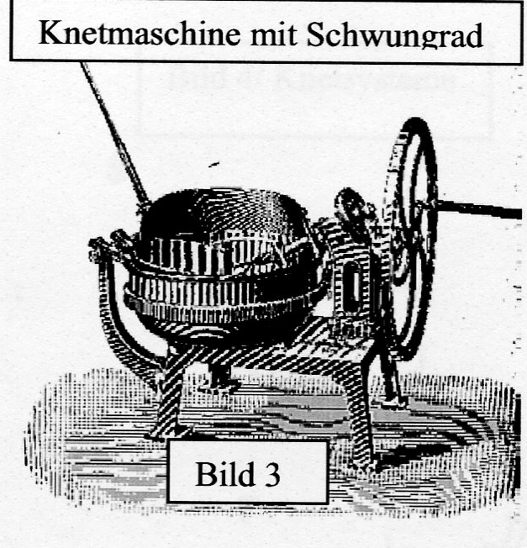 Kneten mit Schwungrad